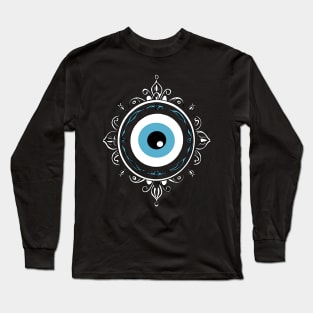 Evil Eye Amulet, Charm, Talisman, Nazar, Greek Matias, Long Sleeve T-Shirt